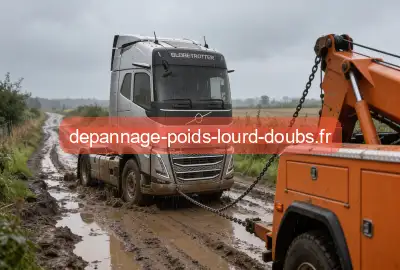 Camion embourbé
